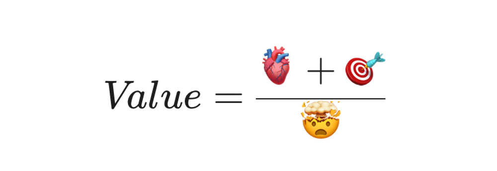 הנוסחה לשבוע שלך: 💎 = ( 🫀 + 🎯 ) / 🤯