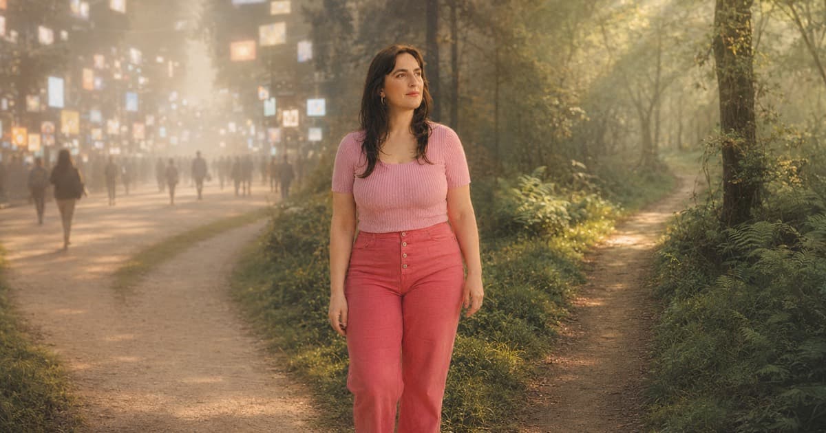 ריי שגב בצומת דרכים, בין מסכים לשביל בטבע